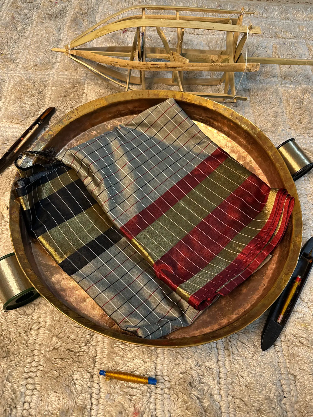 Eccentric zari weave Softsilk Banarasi saree