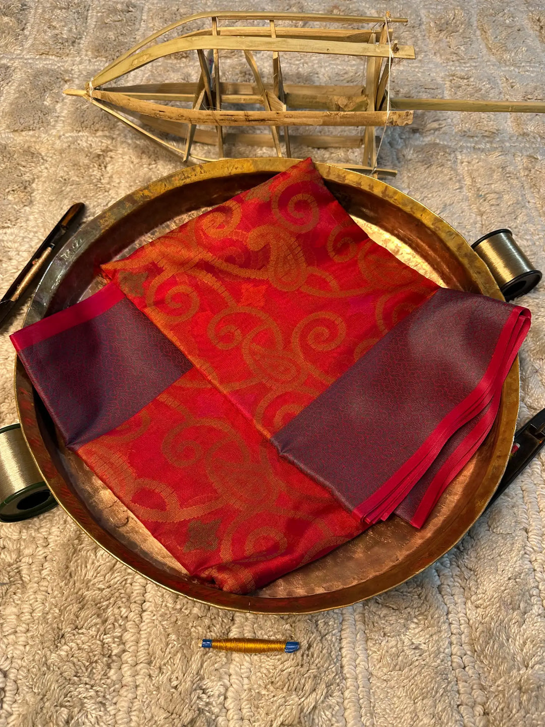 Eccentric zari weave Softsilk Banarasi saree