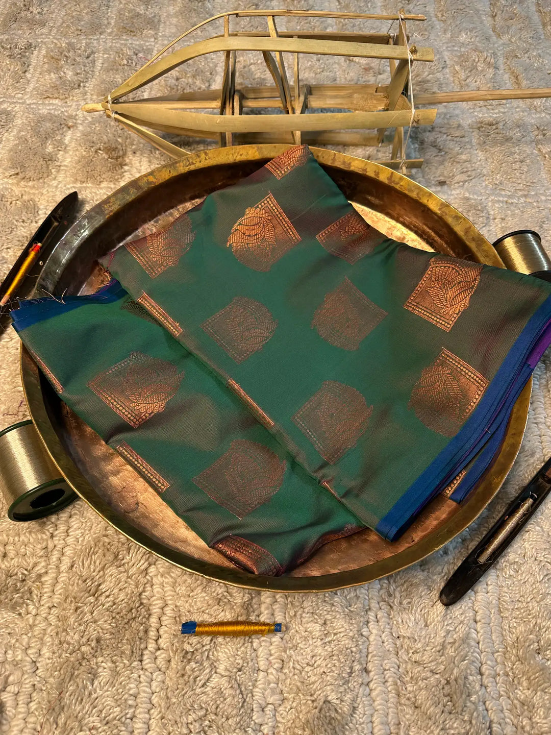 Eccentric zari weave Softsilk Banarasi saree