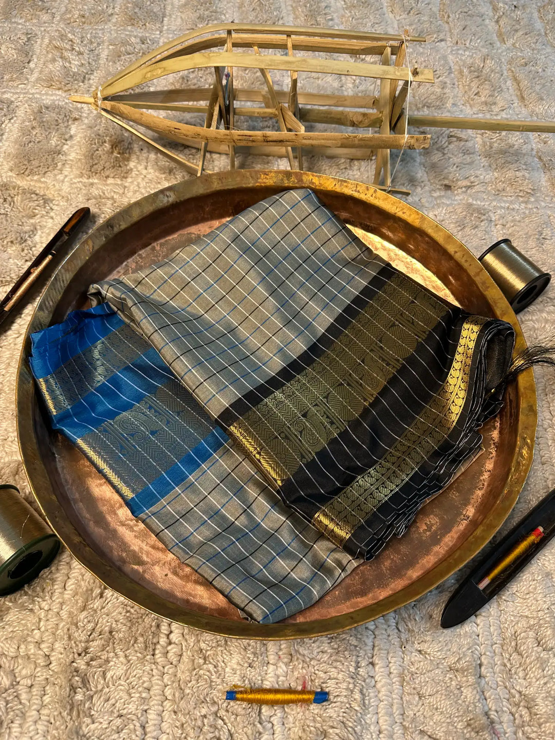 Eccentric zari weave Softsilk Banarasi saree