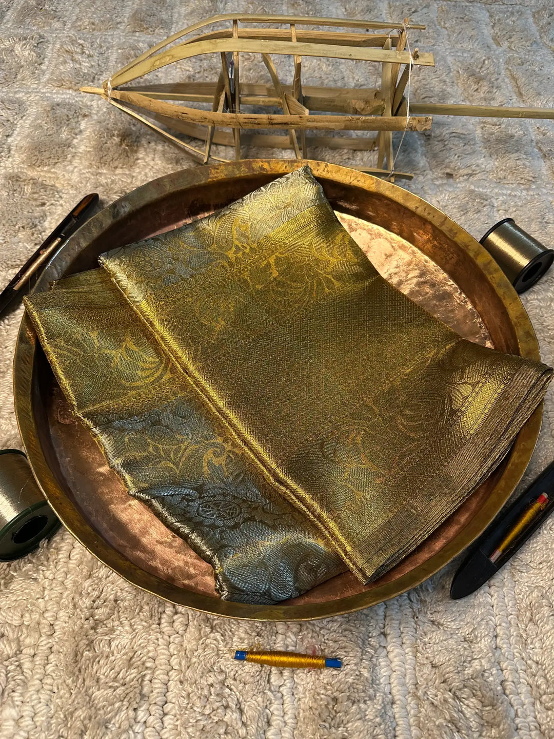 Eccentric zari weave Softsilk Banarasi saree