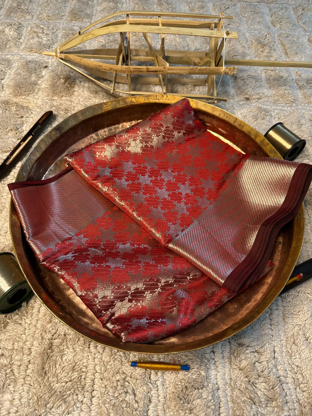 Eccentric zari weave Softsilk Banarasi saree