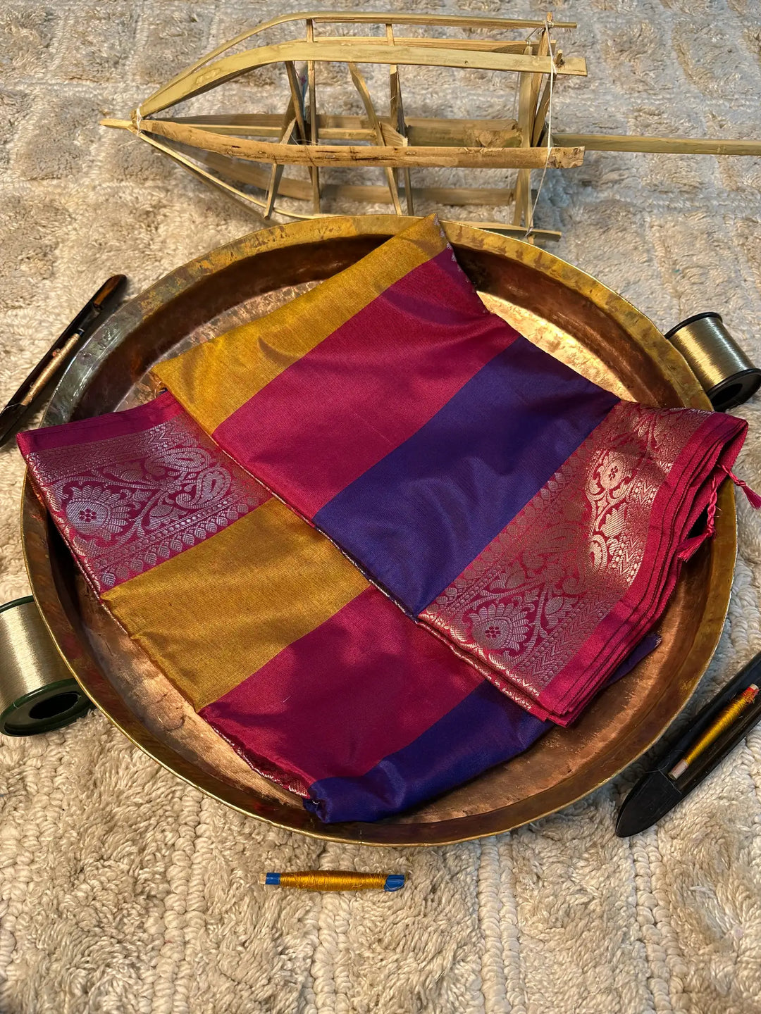 Eccentric zari weave Softsilk Banarasi saree