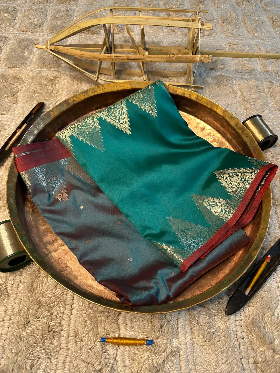Eccentric zari weave Softsilk Banarasi saree
