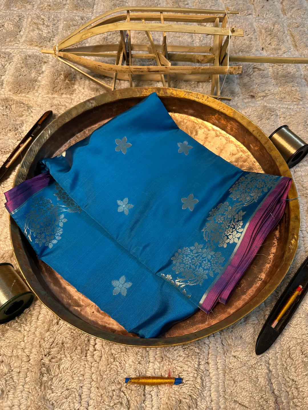 Eccentric zari weave Softsilk Banarasi saree