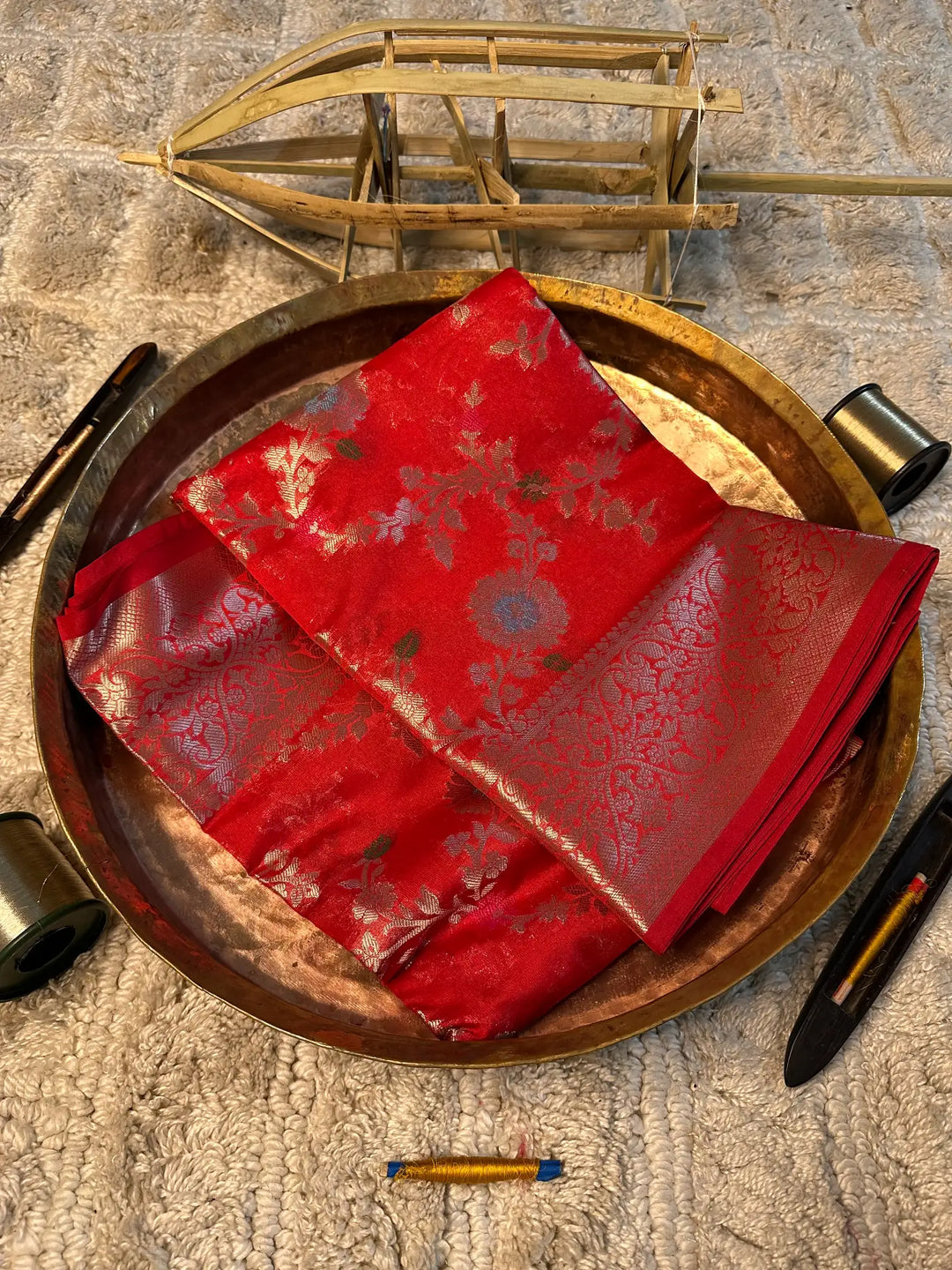 Eccentric zari weave Softsilk Banarasi saree