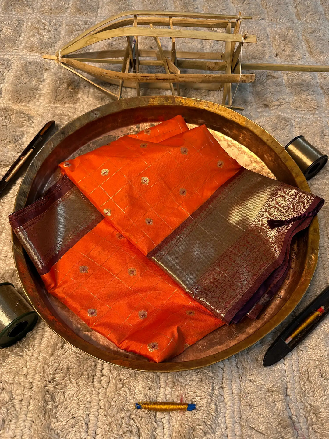 Eccentric zari weave Softsilk Banarasi saree