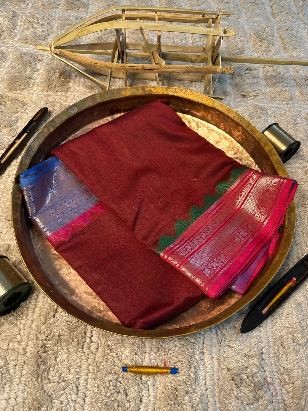Eccentric zari weave Softsilk Banarasi saree