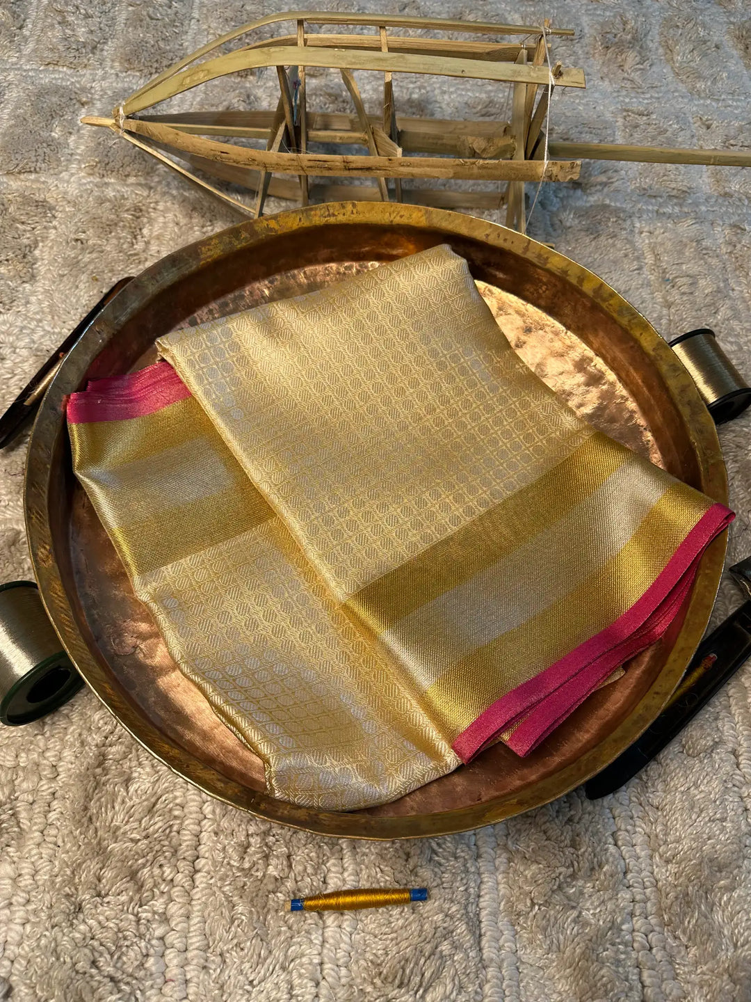 Eccentric zari weave Softsilk Banarasi saree