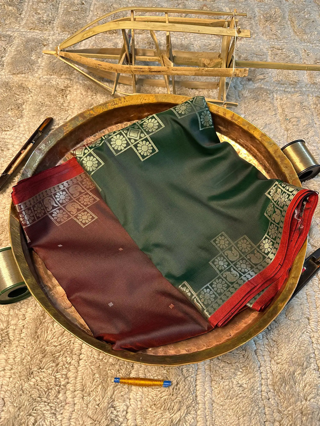 Eccentric zari weave Softsilk Banarasi saree