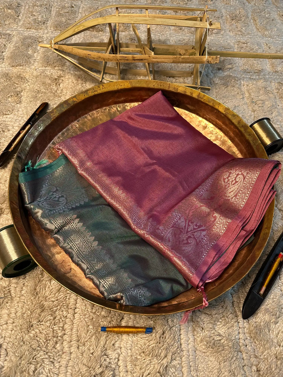 Eccentric zari weave Softsilk Banarasi saree