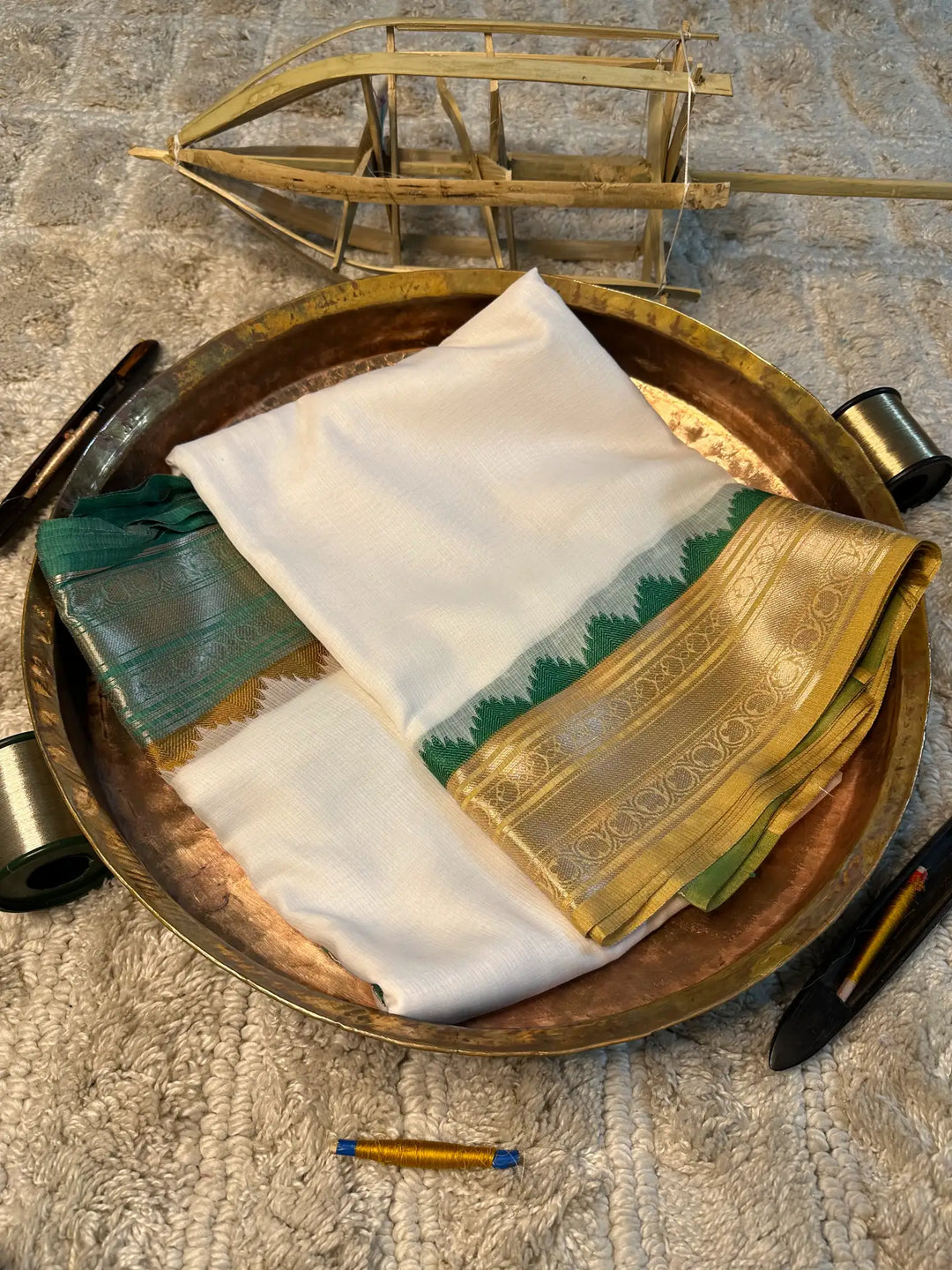 Eccentric zari weave Softsilk Banarasi saree