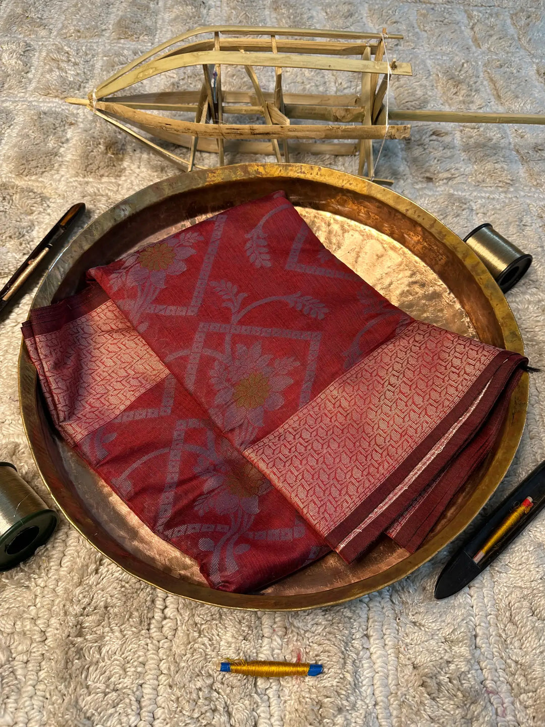 Eccentric zari weave Softsilk Banarasi saree