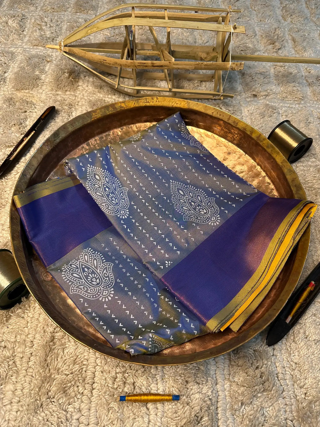 Eccentric zari weave Softsilk Banarasi saree