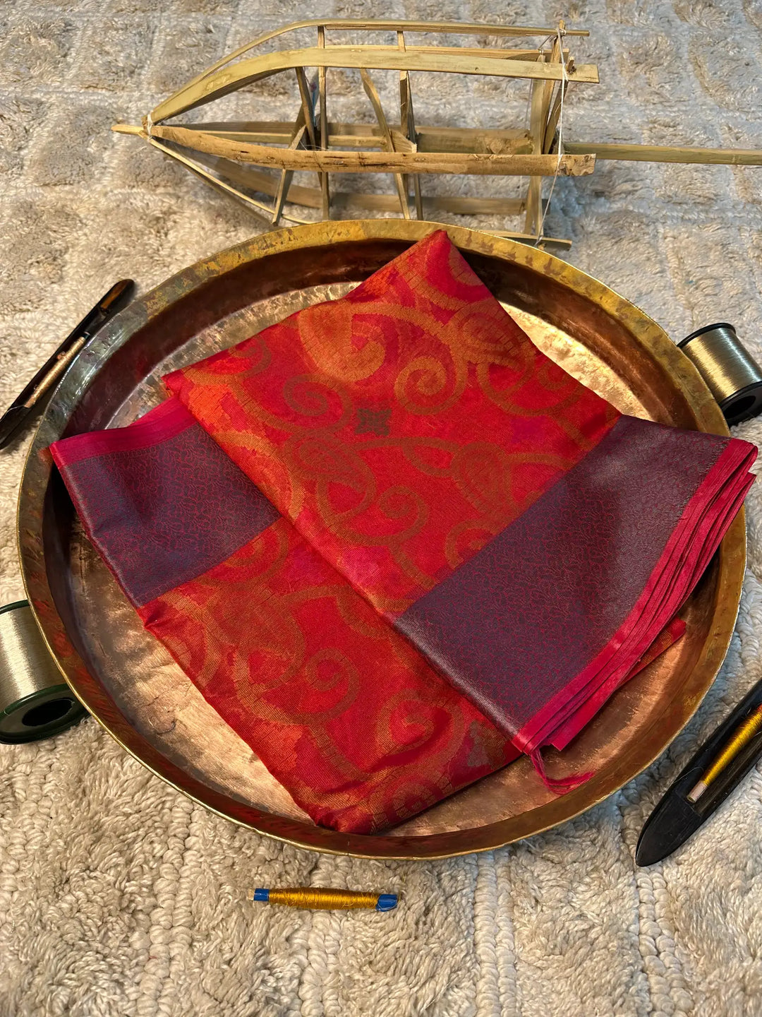 Eccentric zari weave Softsilk Banarasi saree