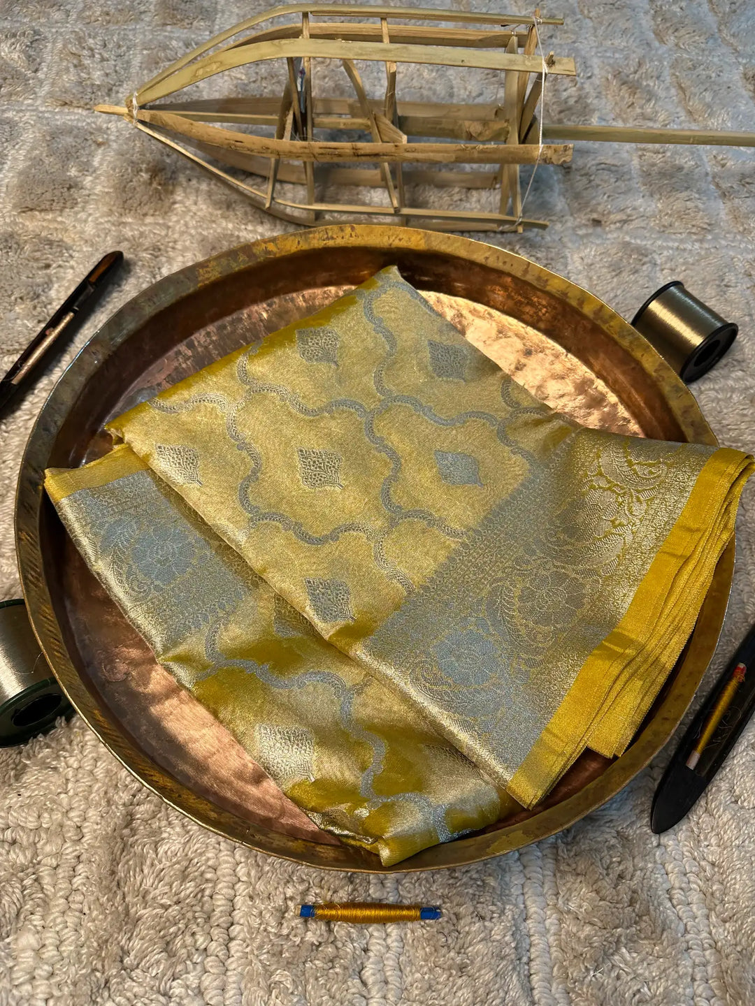 Eccentric zari weave Softsilk Banarasi saree