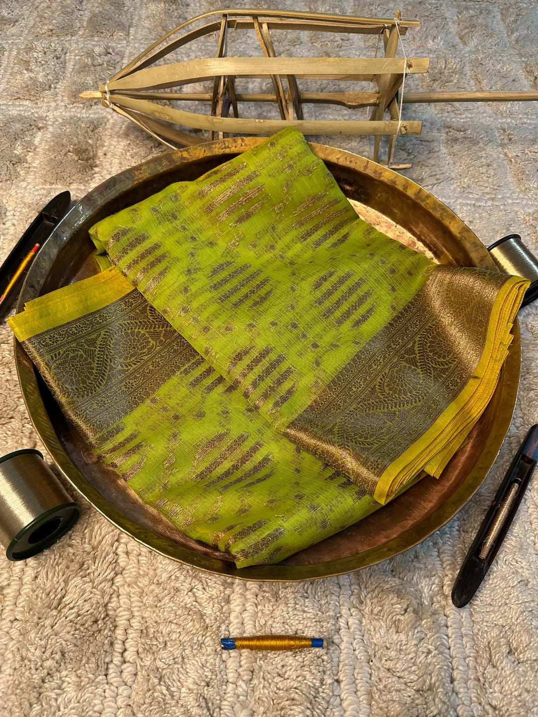 Eccentric zari weave Softsilk Banarasi saree