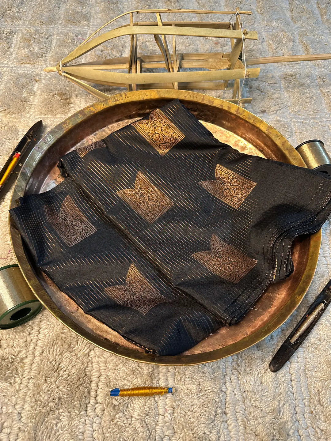 Eccentric zari weave Softsilk Banarasi saree