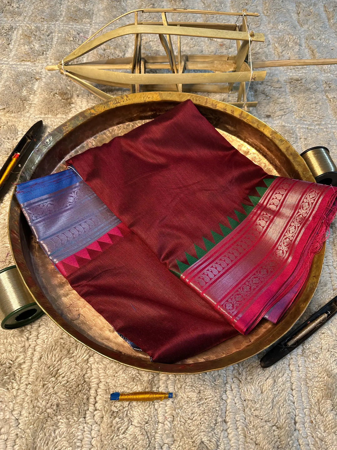 Eccentric zari weave Softsilk Banarasi saree