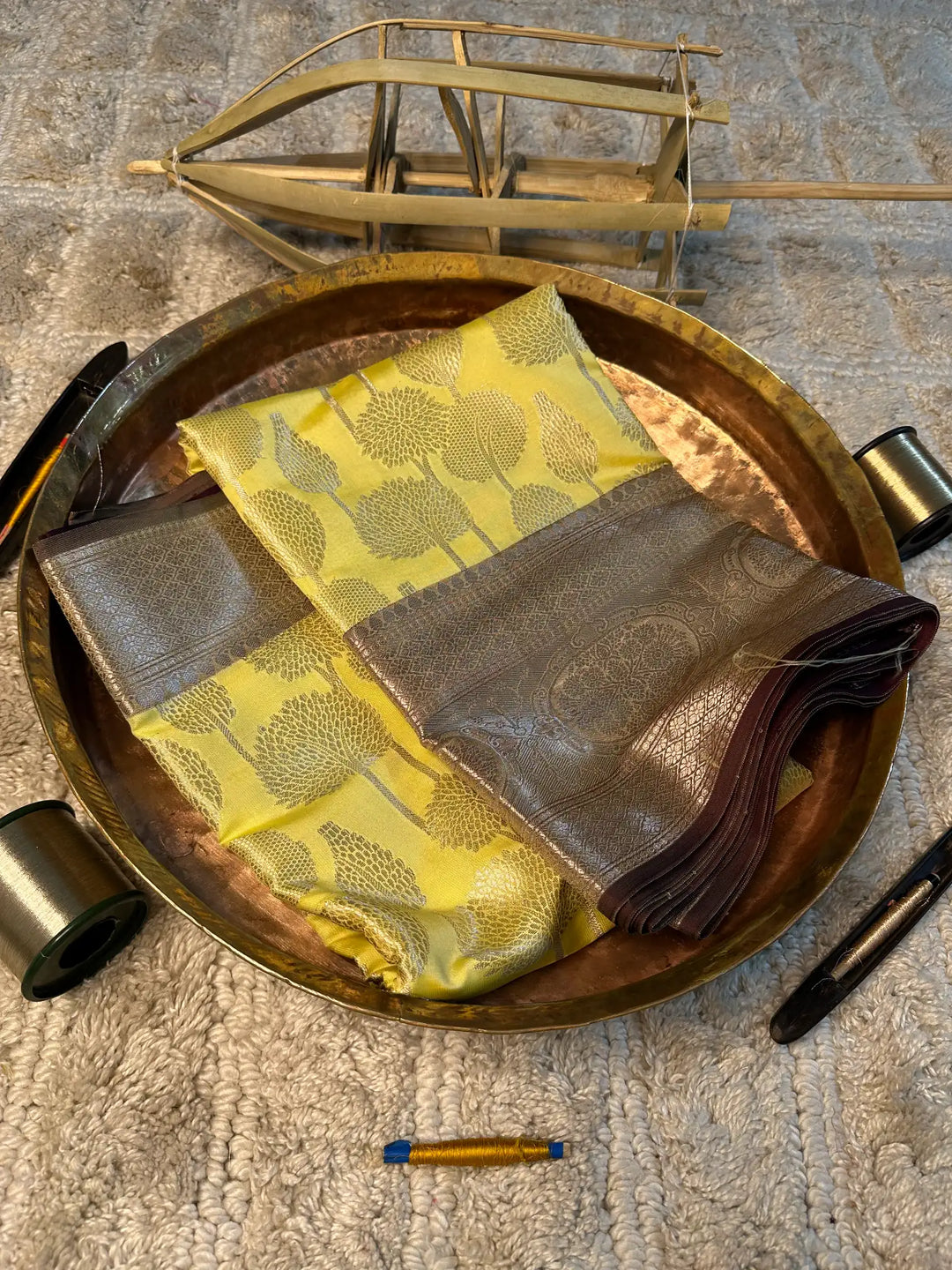 Eccentric zari weave Softsilk Banarasi saree