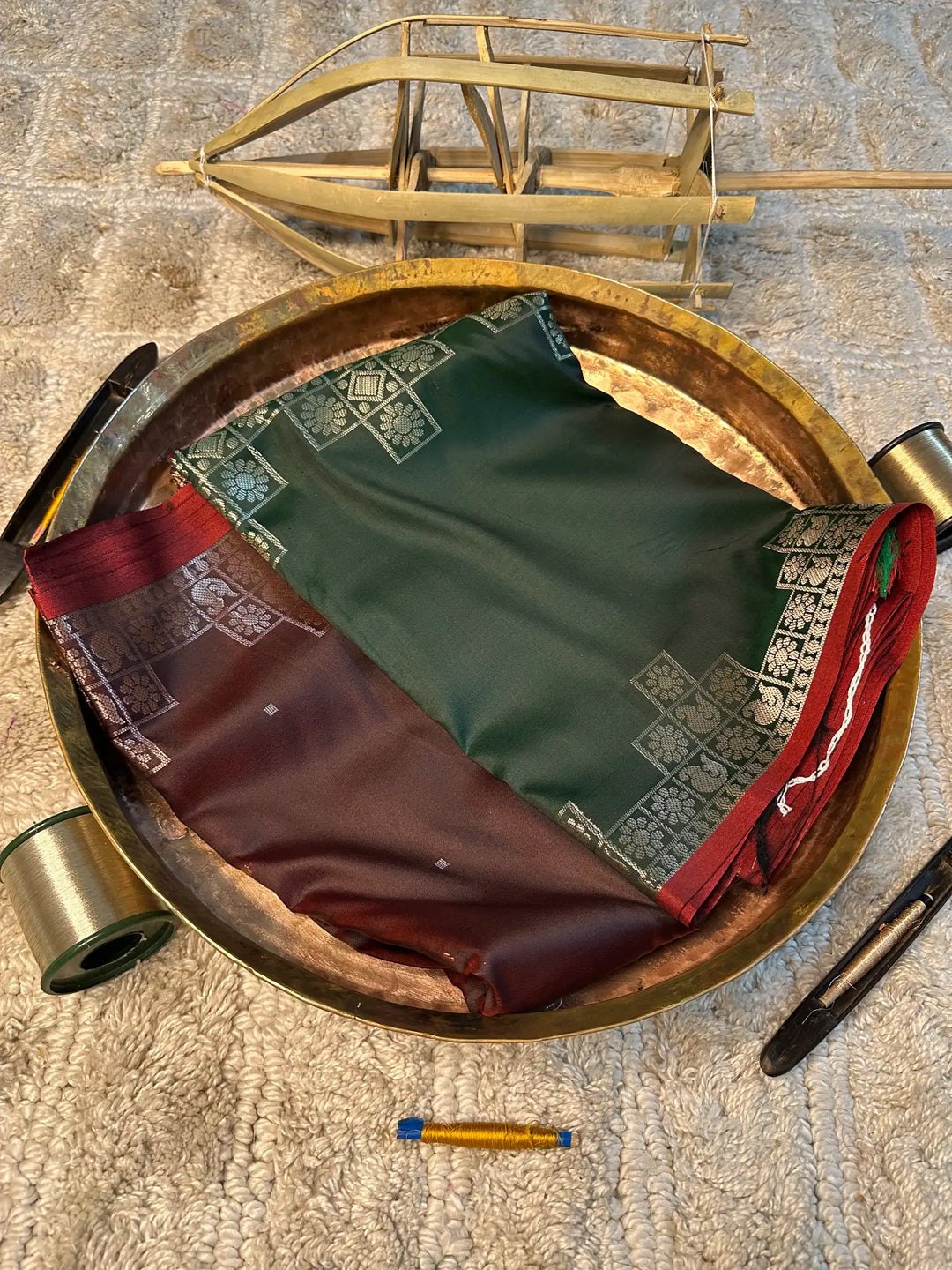 Eccentric zari weave Softsilk Banarasi saree