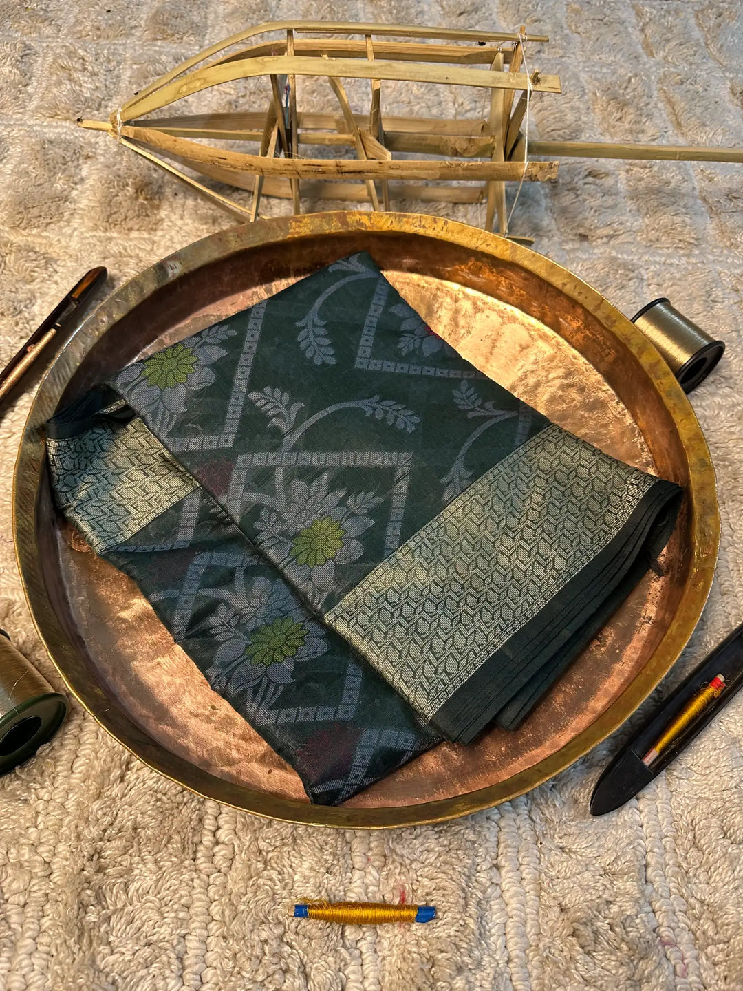 Eccentric zari weave Softsilk Banarasi saree