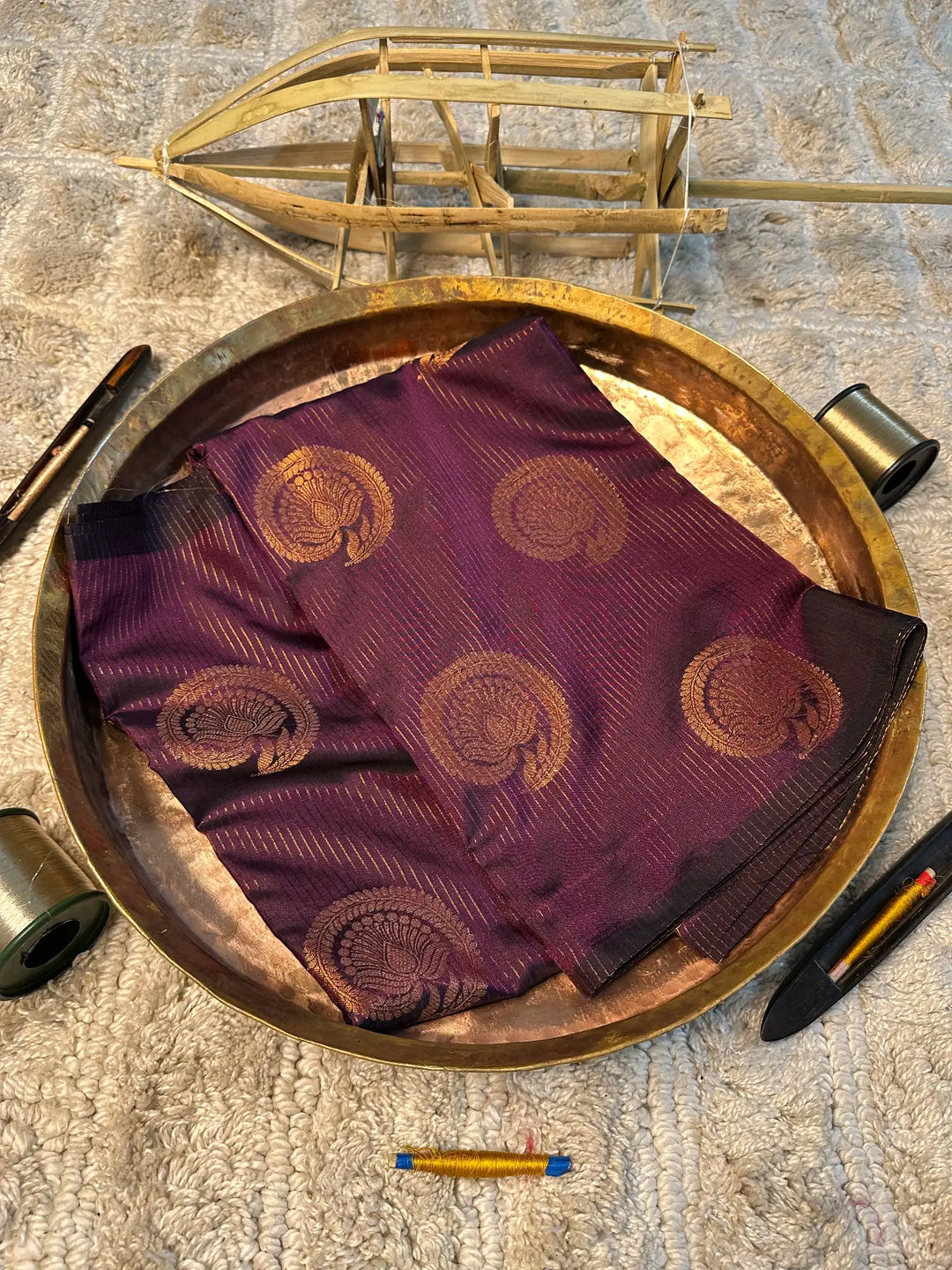 Eccentric zari weave Softsilk Banarasi saree