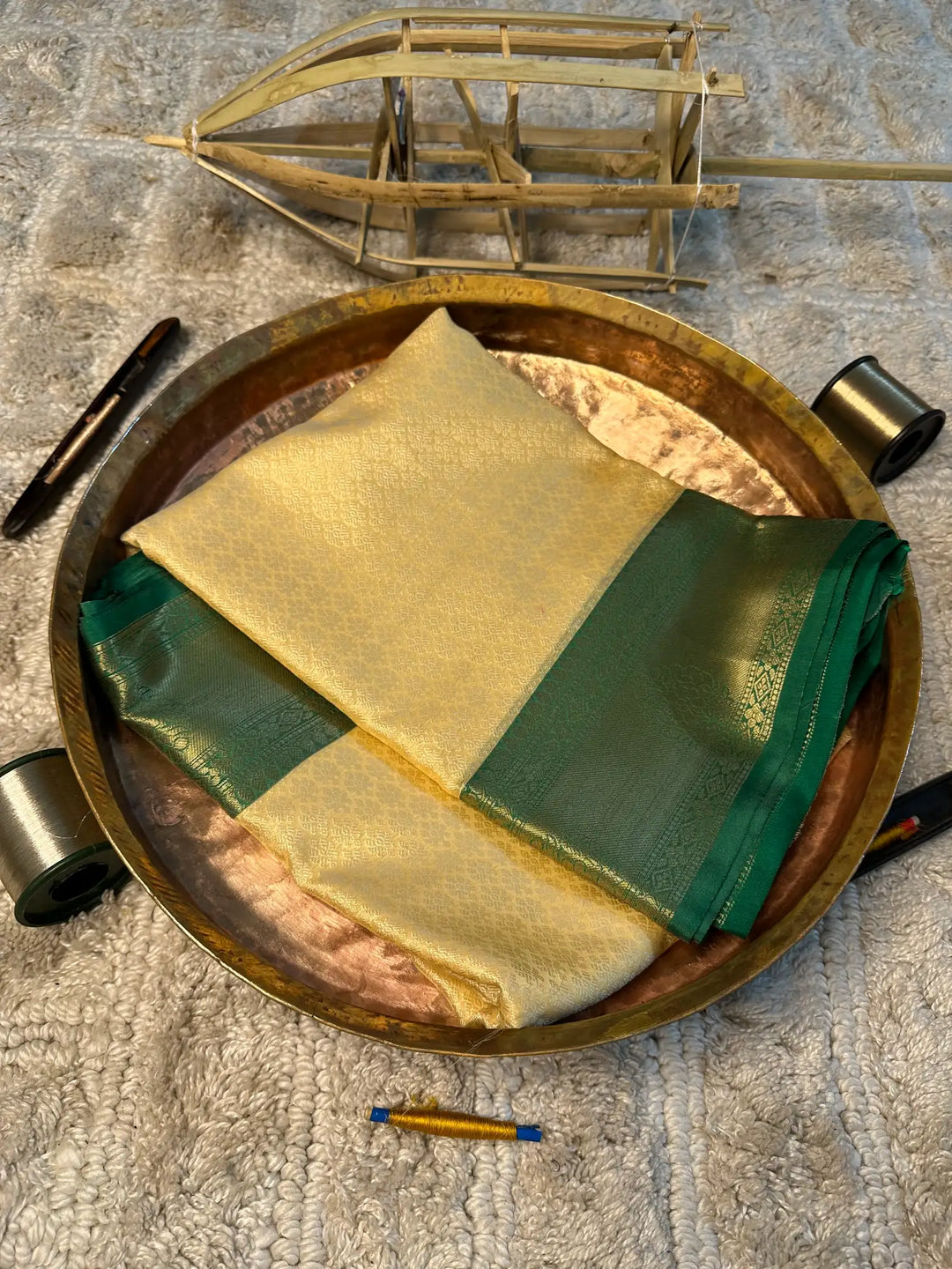 Eccentric zari weave Softsilk Banarasi saree