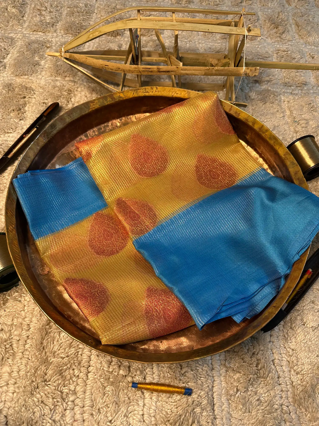 Eccentric zari weave Softsilk Banarasi saree