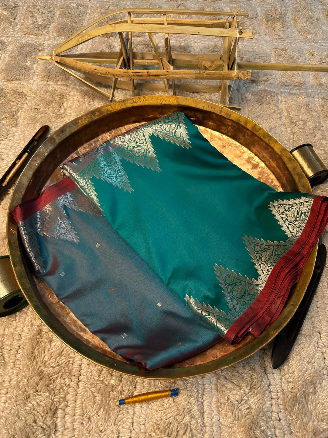 Eccentric zari weave Softsilk Banarasi saree
