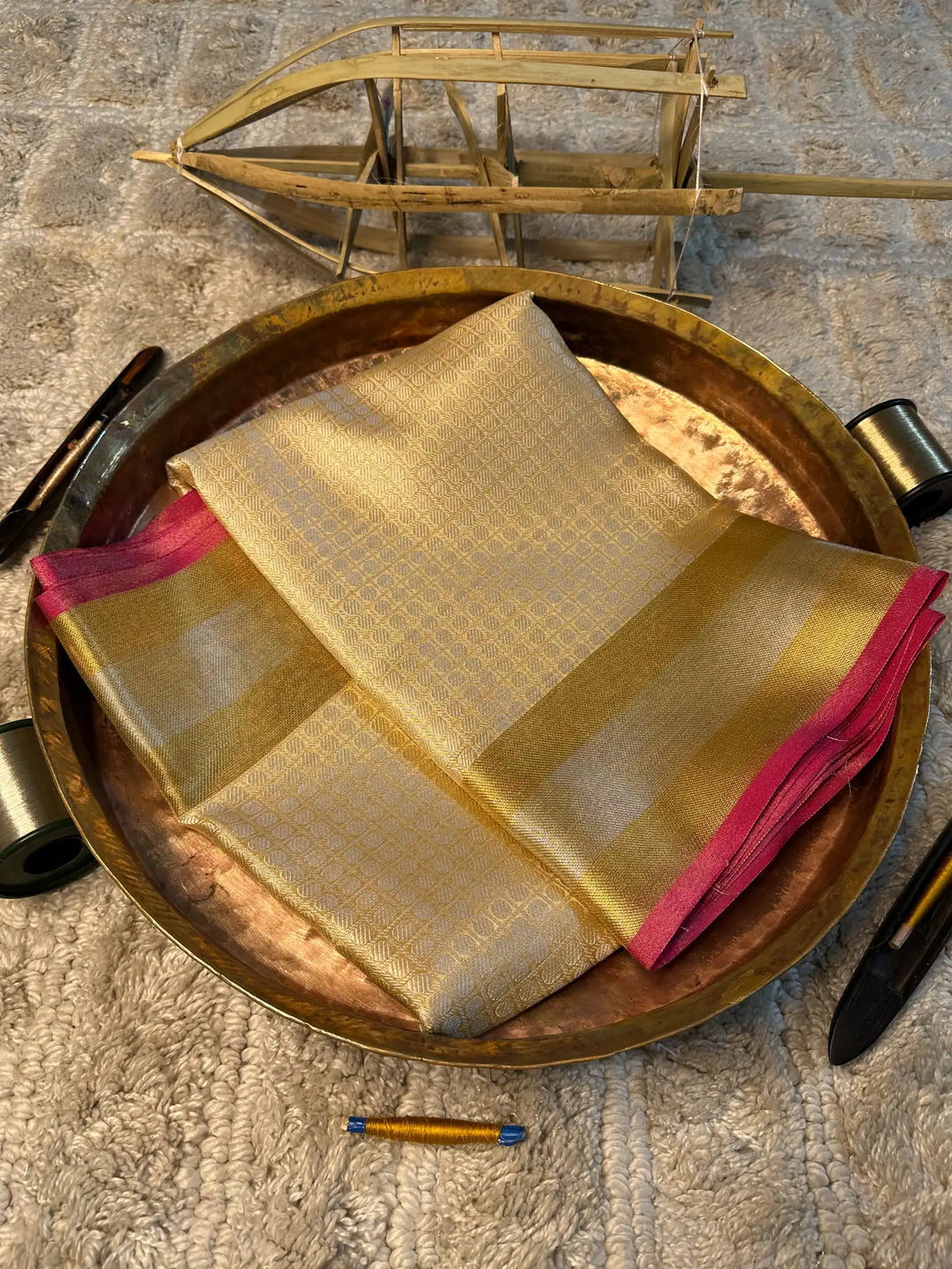 Eccentric zari weave Softsilk Banarasi saree
