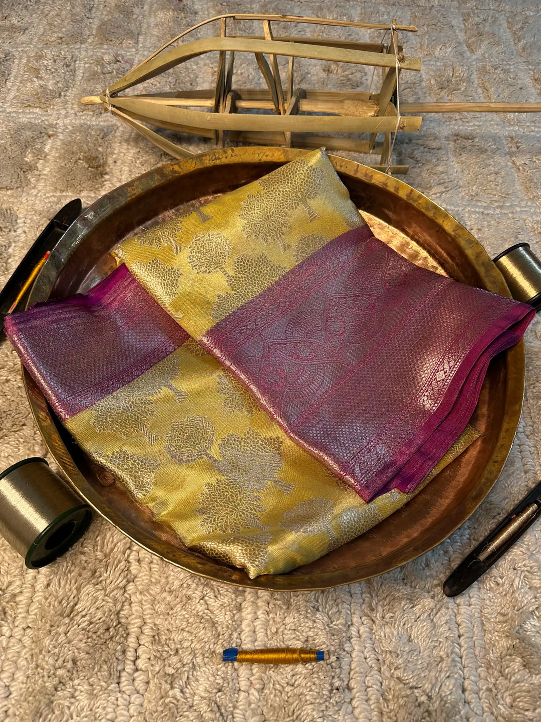 Eccentric zari weave Softsilk Banarasi saree