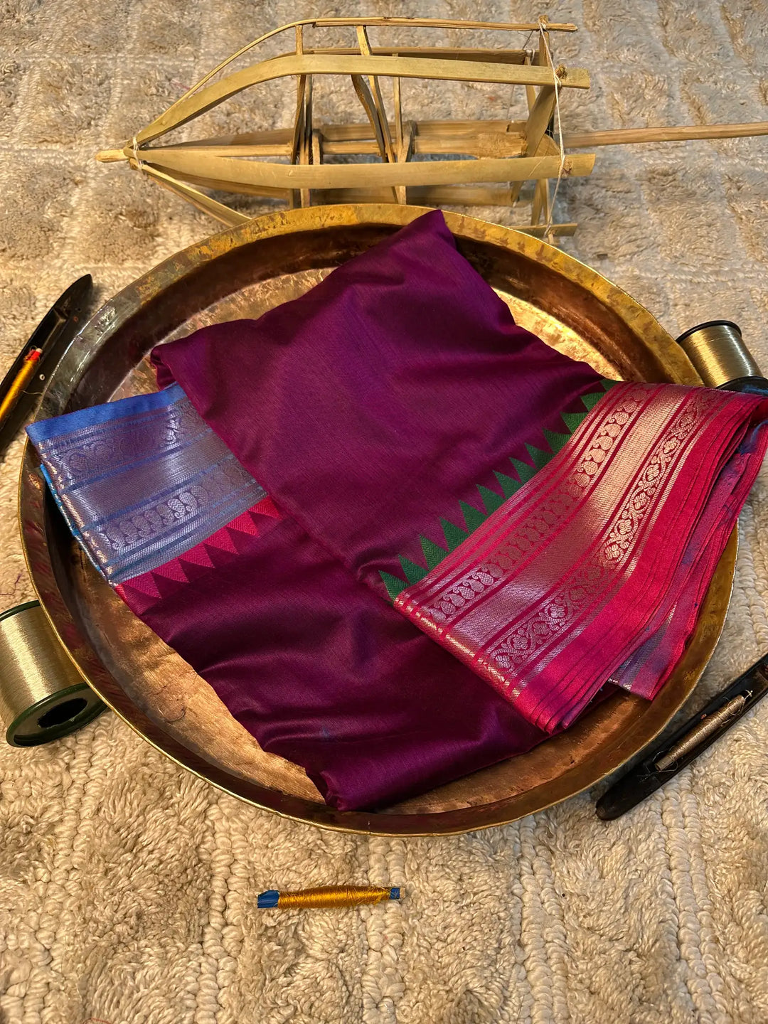 Eccentric zari weave Softsilk Banarasi saree