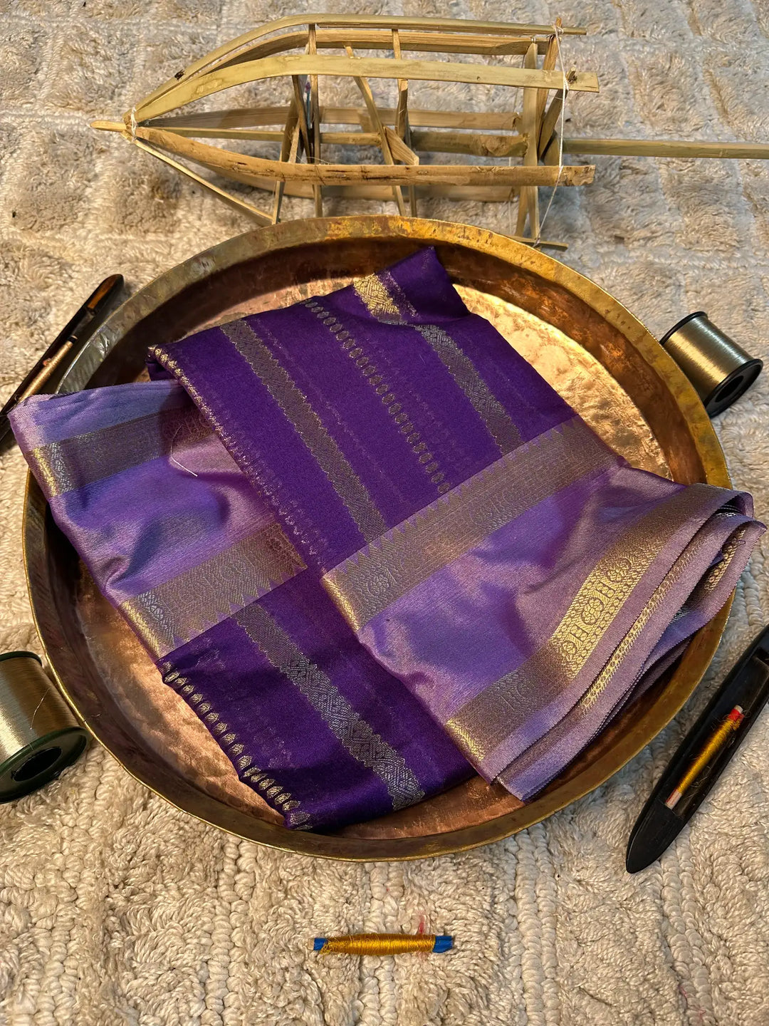 Eccentric zari weave Softsilk Banarasi saree