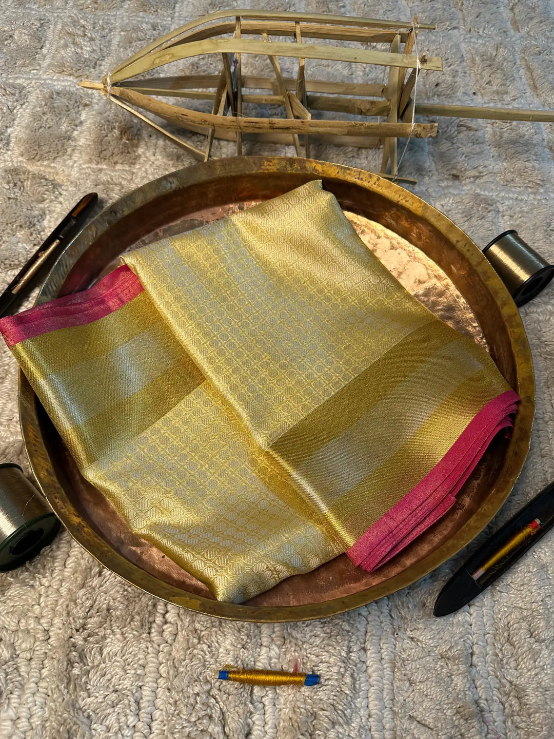 Eccentric zari weave Softsilk Banarasi saree