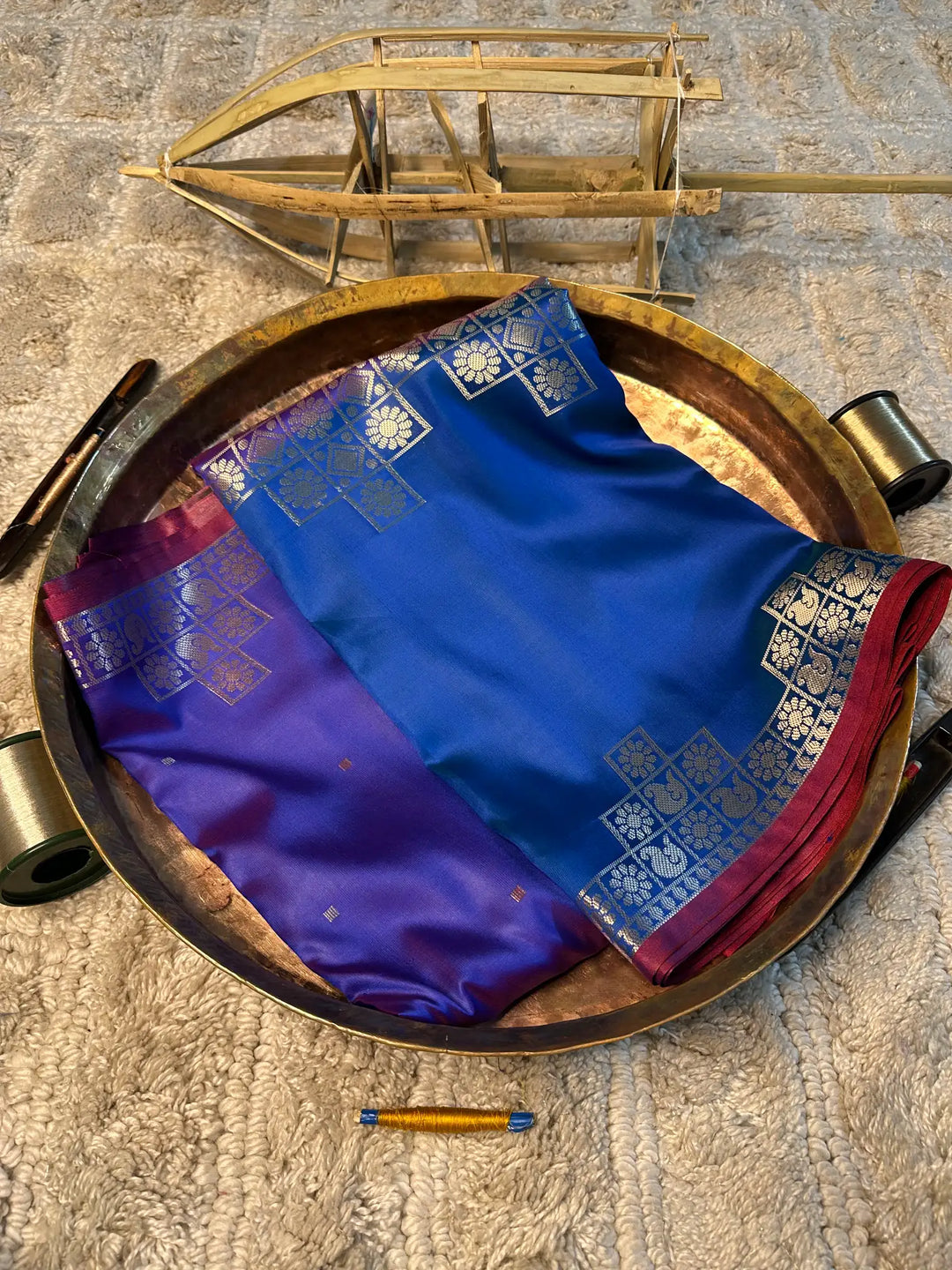 Eccentric zari weave Softsilk Banarasi saree