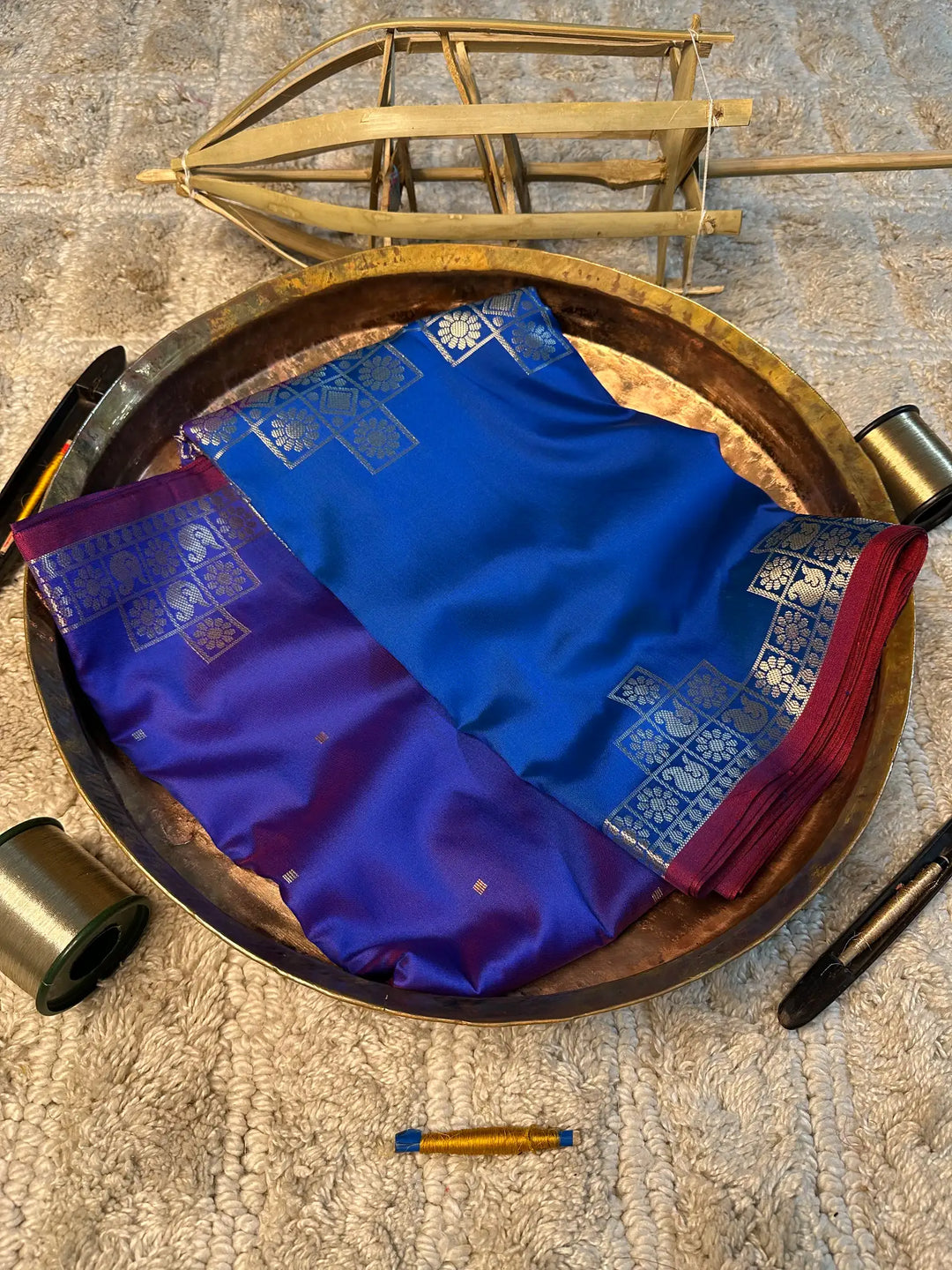Eccentric zari weave Softsilk Banarasi saree