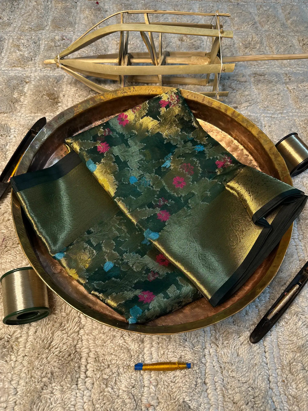 Eccentric zari weave Softsilk Banarasi saree