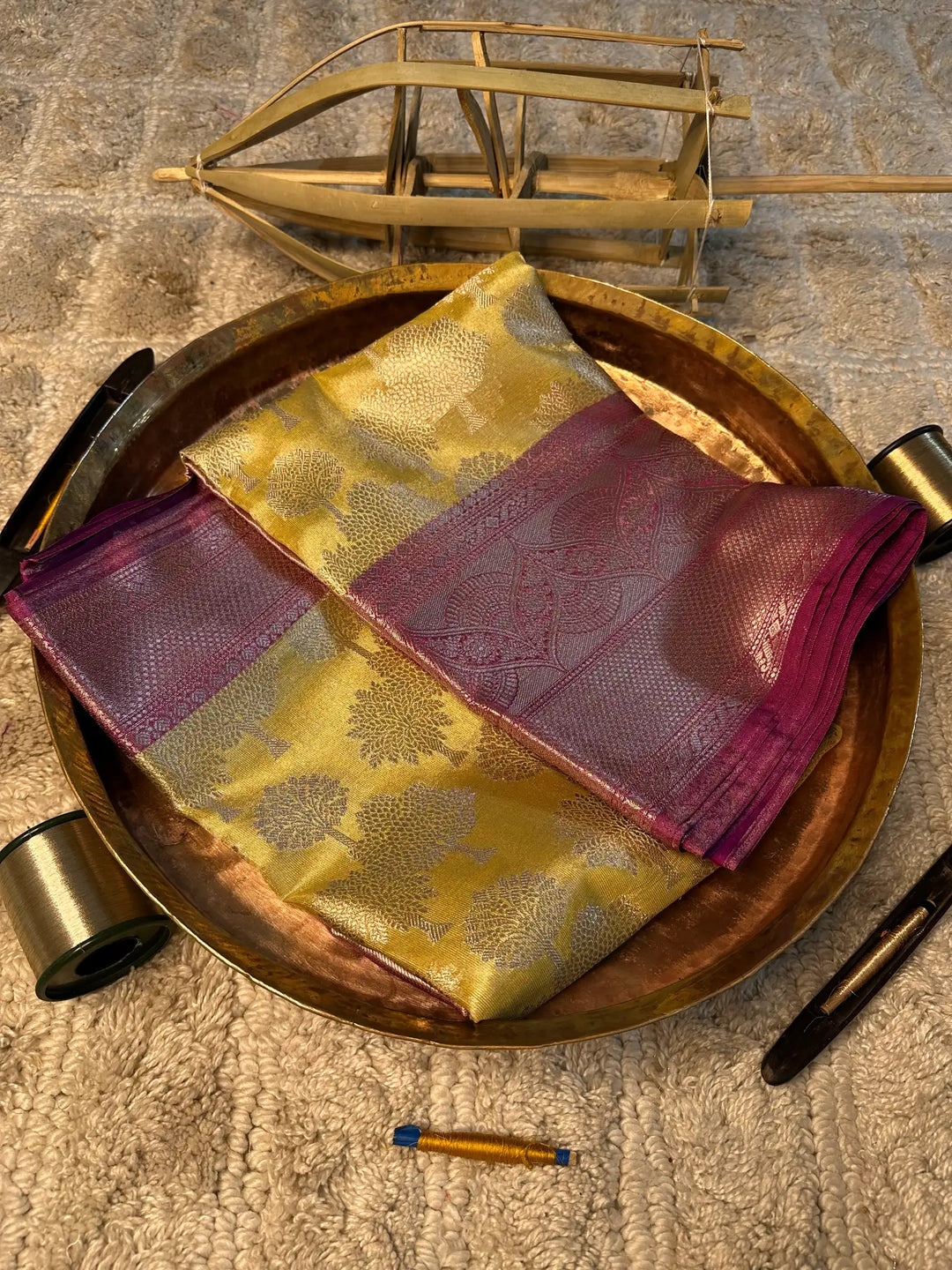 Eccentric zari weave Softsilk Banarasi saree