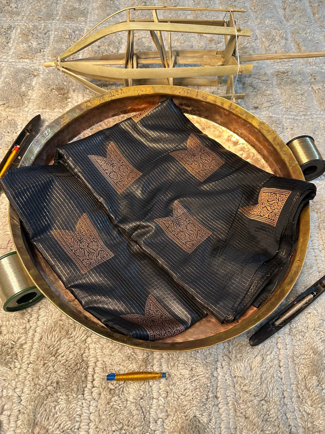 Eccentric zari weave Softsilk Banarasi saree