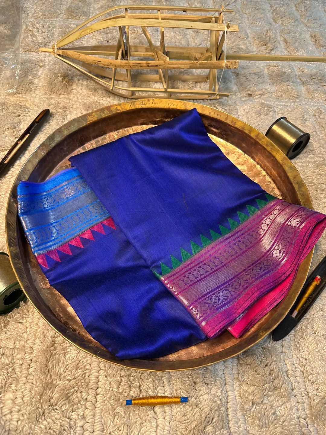 Eccentric zari weave Softsilk Banarasi saree