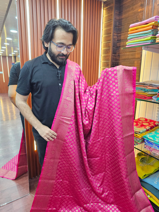 Traditional Soft georgette khaddi Silk Saree