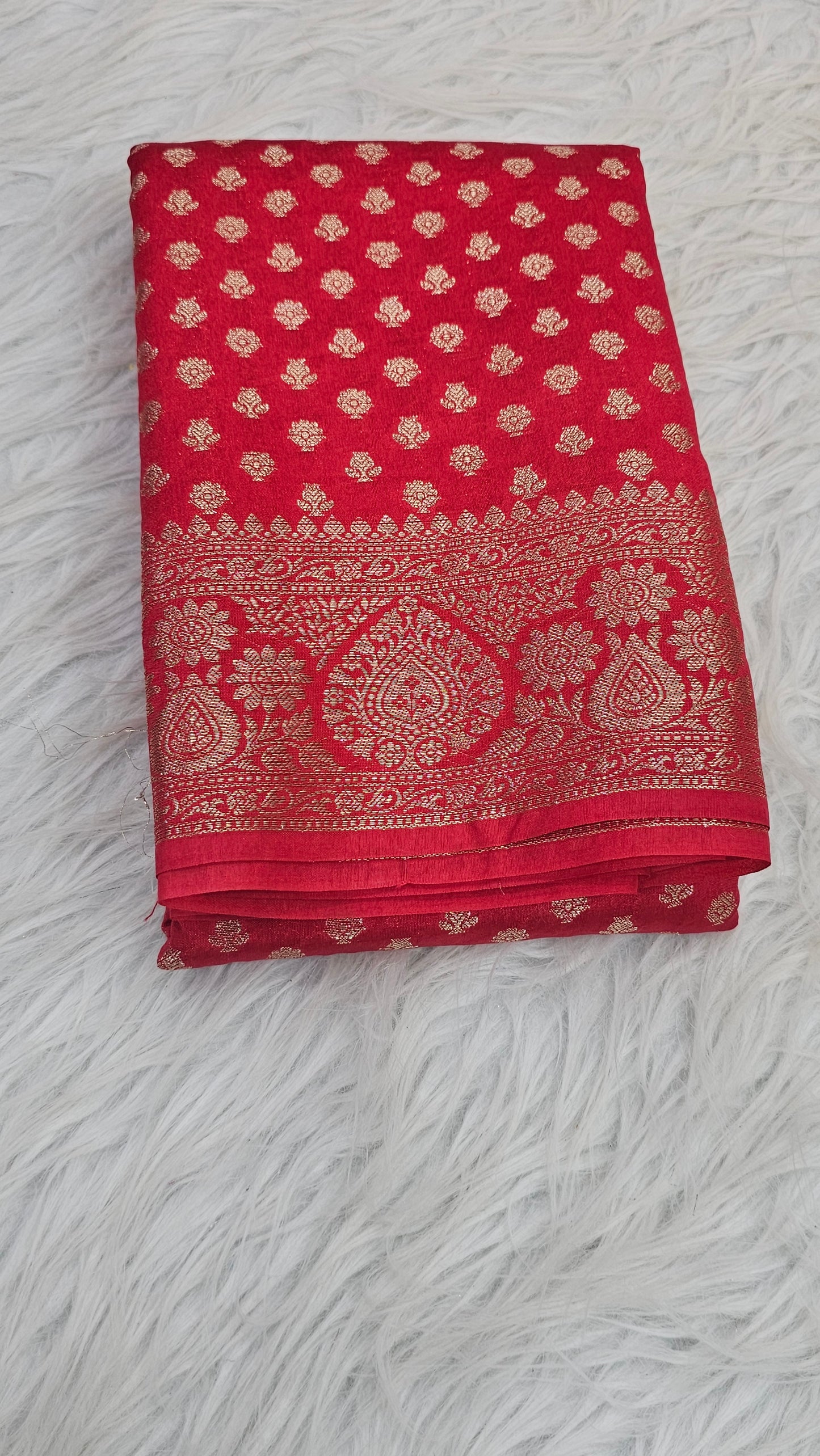 Red Colour Soft Silk Khaddi Buti Silk Saree