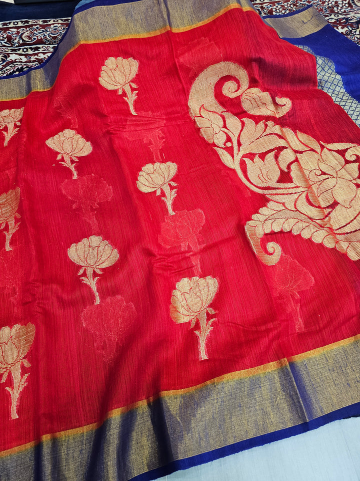 Half Price Sale Pure Matka Silk Saree with rich  and Exclusive pallu