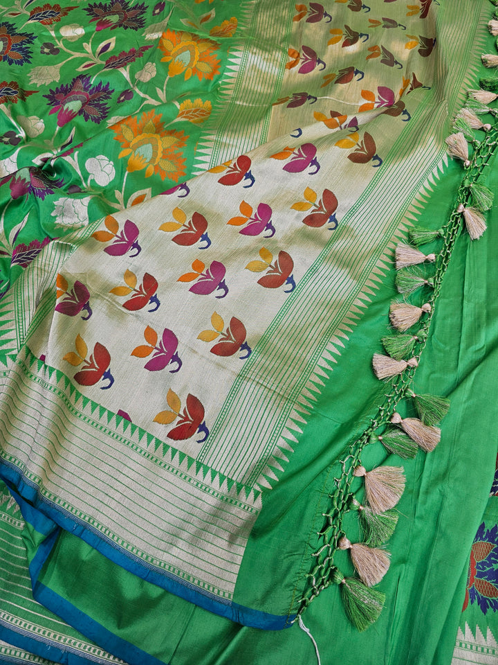 Half Price Sale Pure Katan Silk Saree with rich  and Exclusive pallu