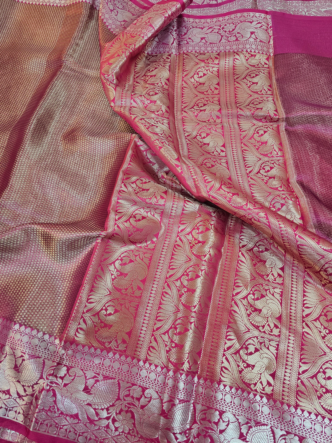 Rekha mam Inspired Kanjivaram Tissue Silk Saree