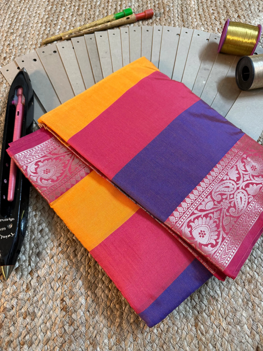 Eccentric Zari Weave Softsilk Banarasi Saree