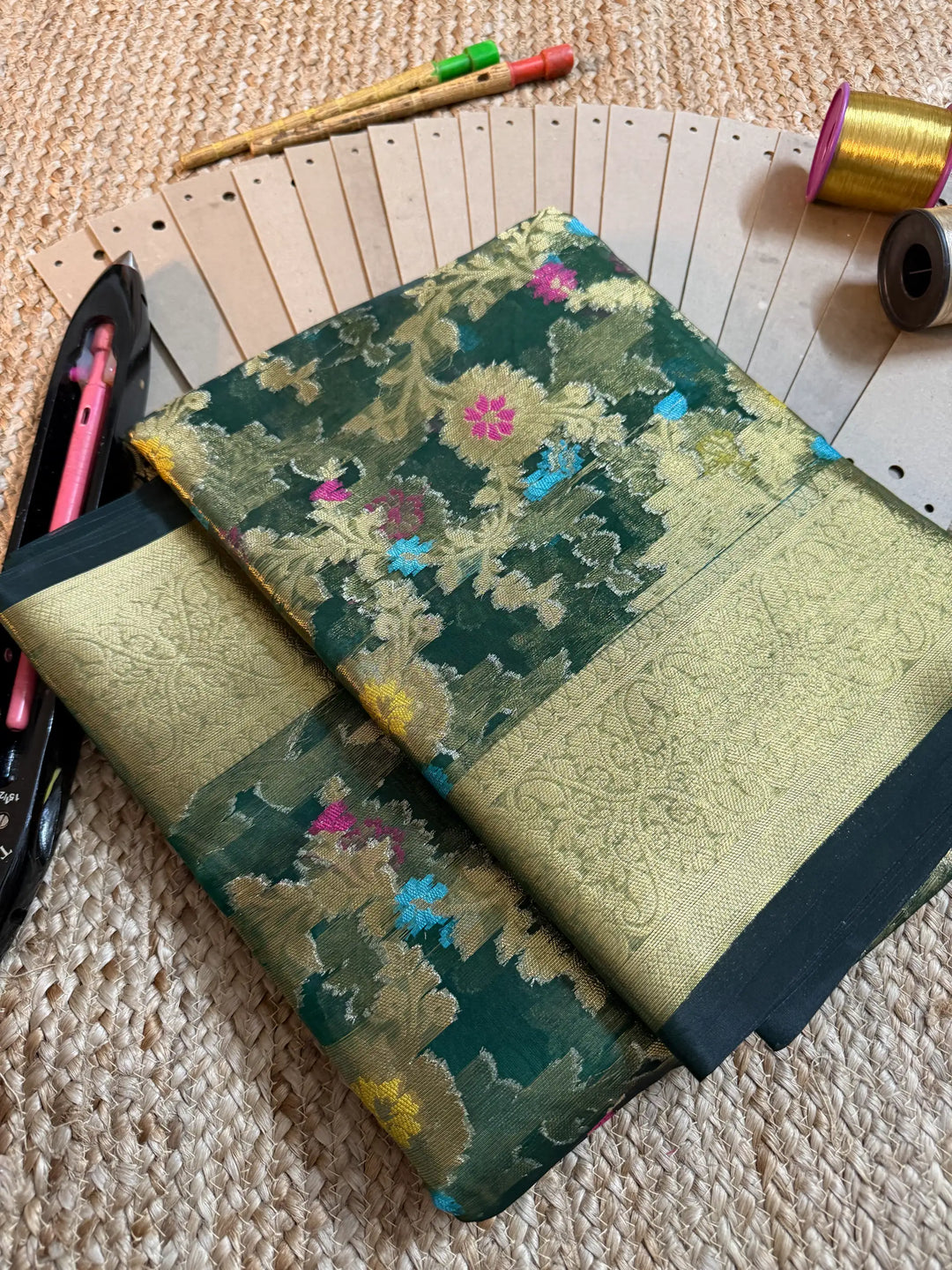 Eccentric Zari Weave Softsilk Banarasi Saree