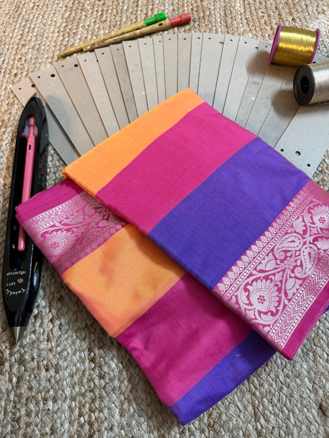 Eccentric Zari Weave Softsilk Banarasi Saree