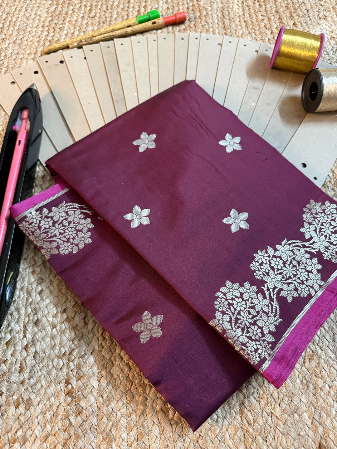 Eccentric Zari Weave Softsilk Banarasi Saree